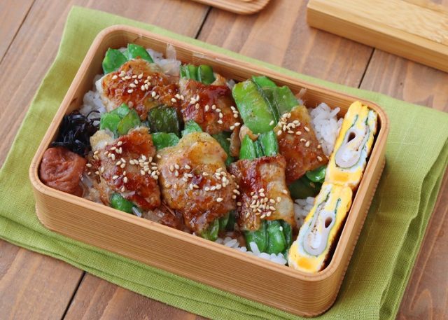 「絹さやの肉巻き」「スピード卵焼き」