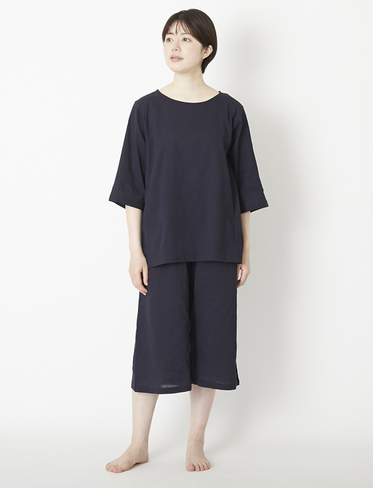kinel/涼しくて動きやすい高島ちぢみパジャマ レディース