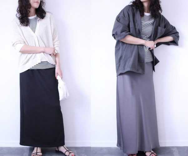 インナーとしても優秀！UNIQLO「リブボーダークルーネックT」着回しコーデ3つ