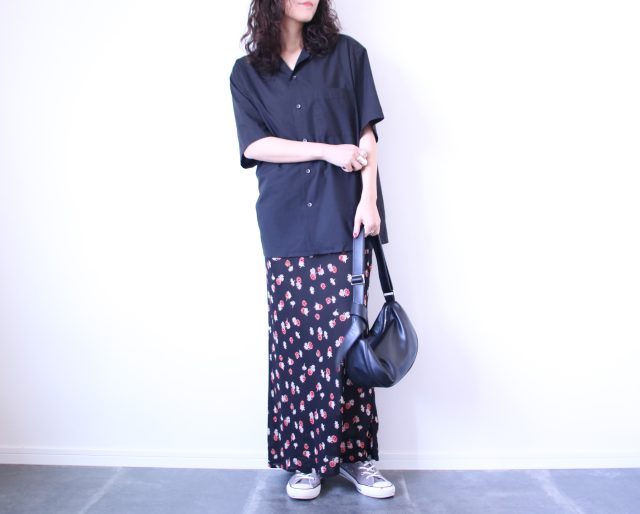 UNIQLOオープンカラーシャツコーデ