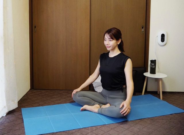 腹筋ストレッチ1