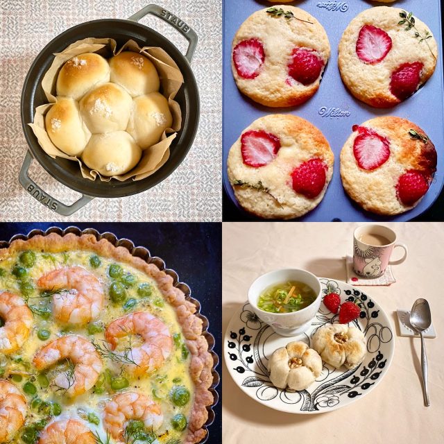 休日の朝はパンやスウィーツを作って、ゆるり気ままに。