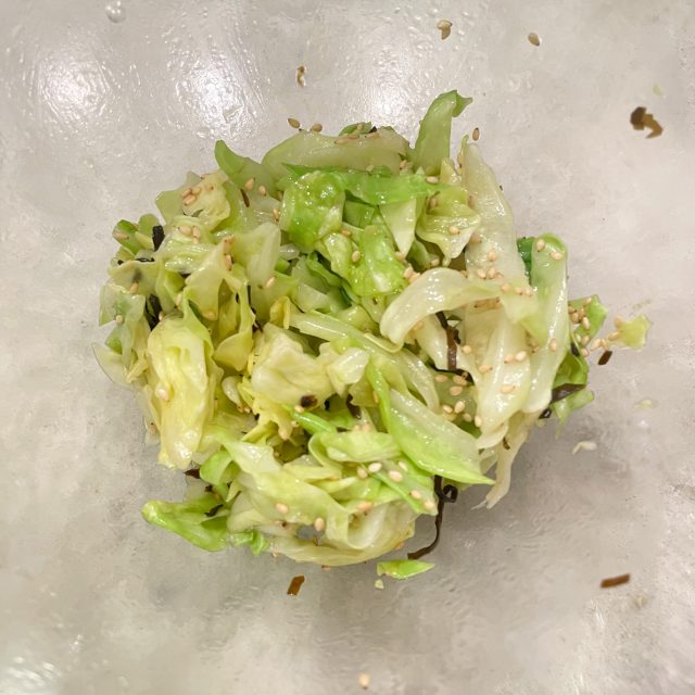 キャベツの塩昆布ナムル