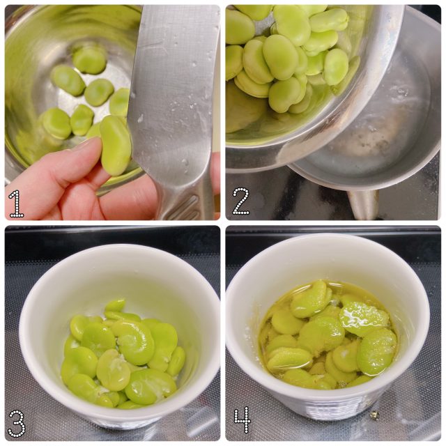 空豆のオイル漬け