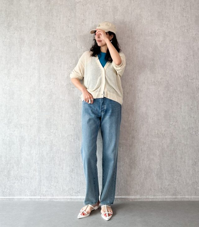 UNIQLOの「メッシュショートカーディガン」