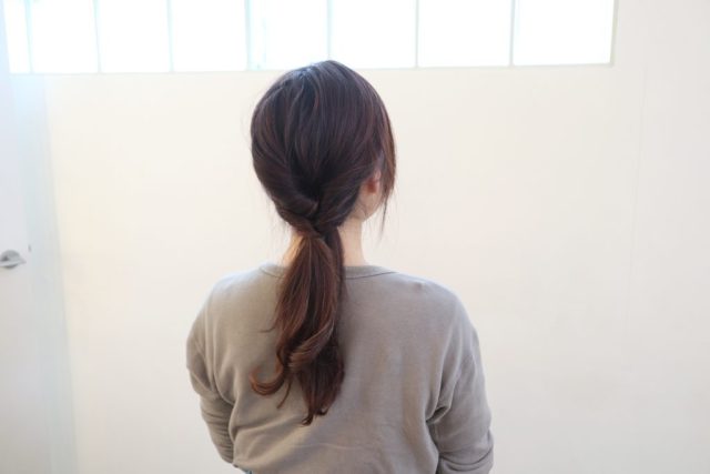 ひとつ結びアレンジ