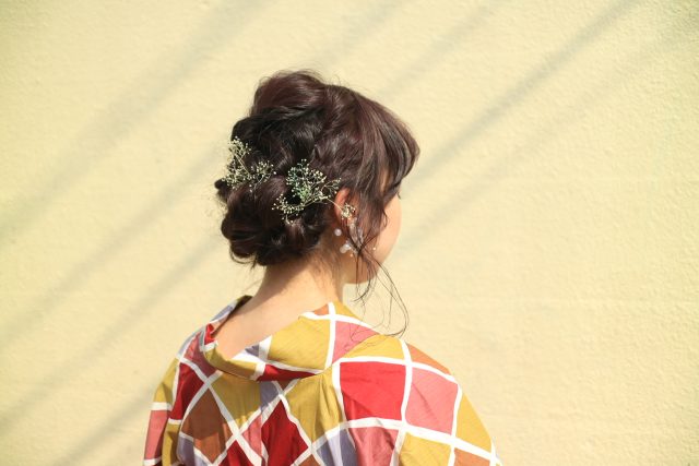 浴衣とヘアアレンジ