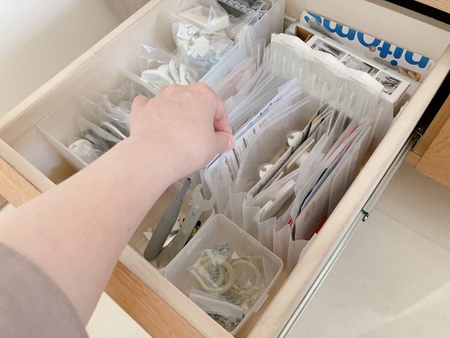 中身が見える収納