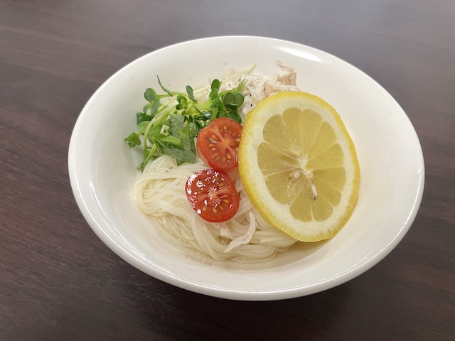 白だしレモンそうめん