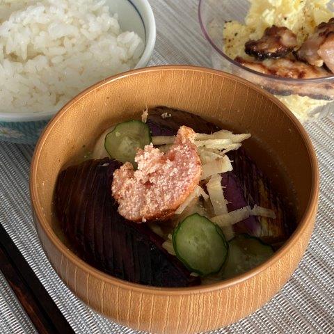 なすとたらこの冷や汁