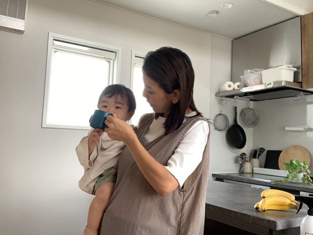 bon moment luxe 強撥水 袖のない割烹着