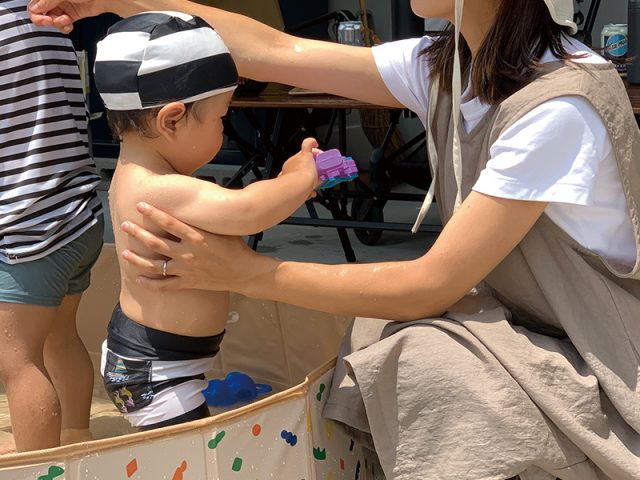 bon moment luxe 強撥水 袖のない割烹着