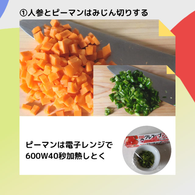 みじん切りにした野菜