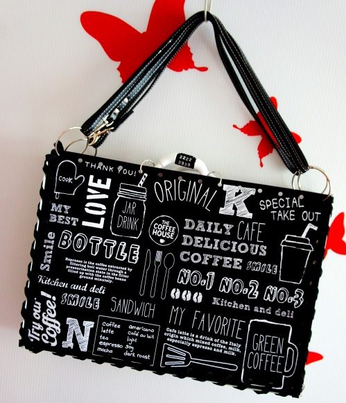 100円Shopアイテムで・・・工作感覚なBag作りアイデア♪(ランチョンマット編)