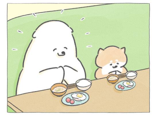 【四コマ漫画】vol.83 「フルーツヨーグルト」｜おはよう！おしばと愉快な仲間たち