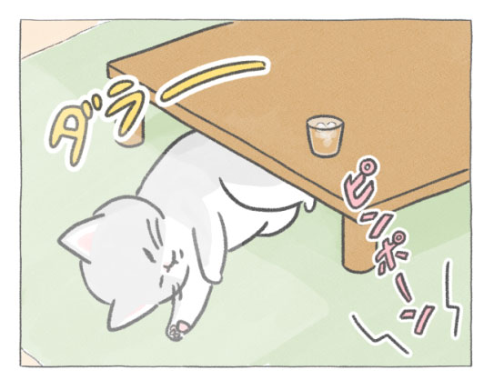 【四コマ漫画】vol.85 「冷たいコーンスープ」｜おはよう！おしばと愉快な仲間たち