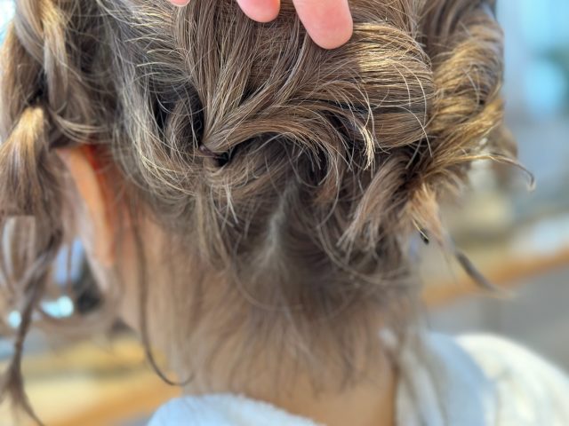 襟足逆くるりんぱ