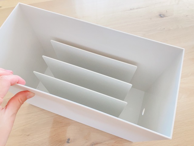 無印良品 スチロール仕切りスタンド 中