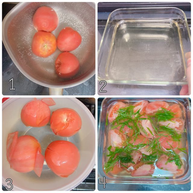 トマトのだし漬け