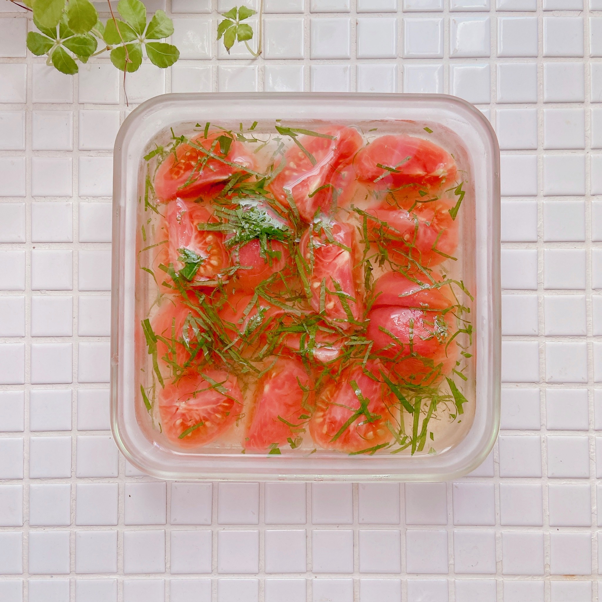 冷やして美味しい作り置き！簡単「トマトのだし漬け」