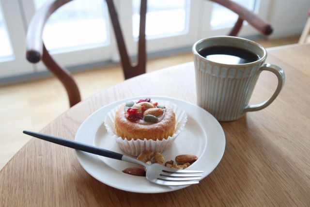 カップケーキとコーヒー