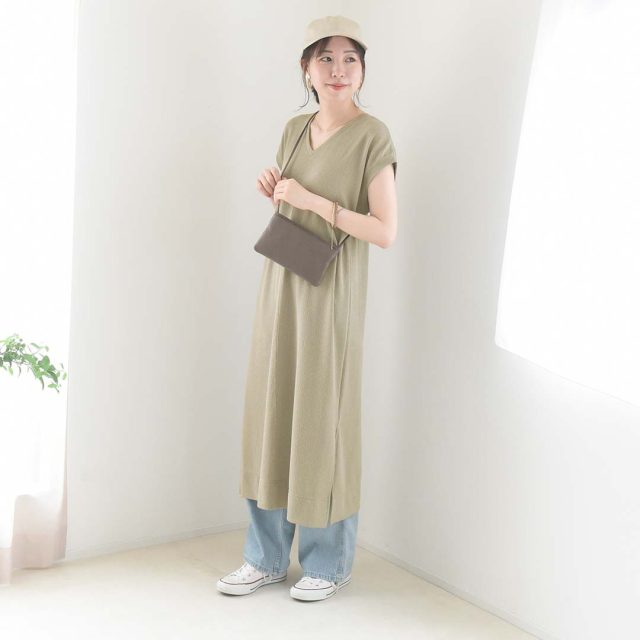 bon moment 本革 お財布として使える 多収納サコッシュ