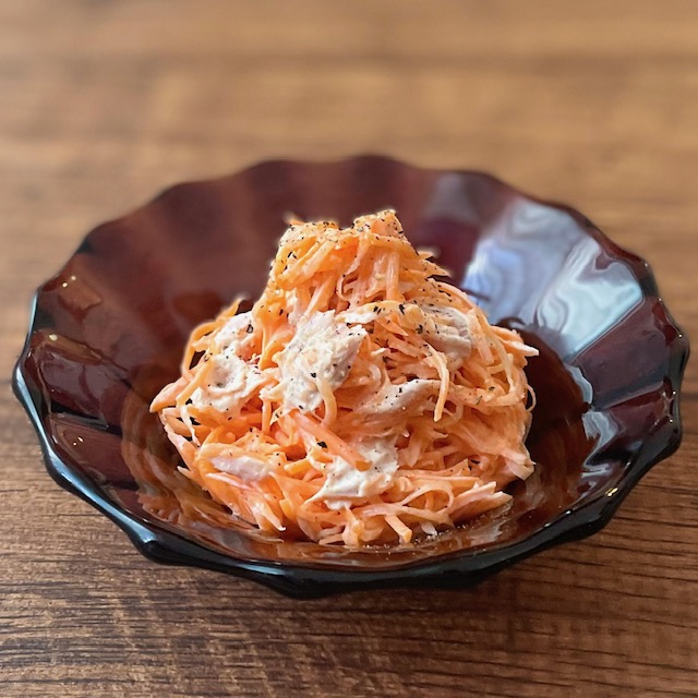 おいしい低糖質！簡単「にんじんとツナのマヨサラダ」