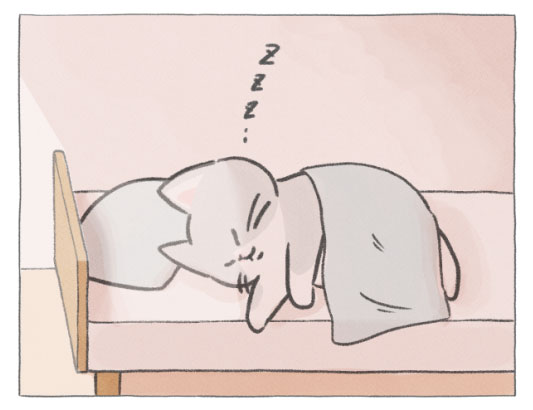 【四コマ漫画】vol.86 「まぶしい朝」｜おはよう！おしばと愉快な仲間たち