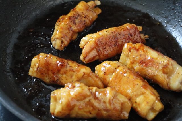れんこんの肉巻き