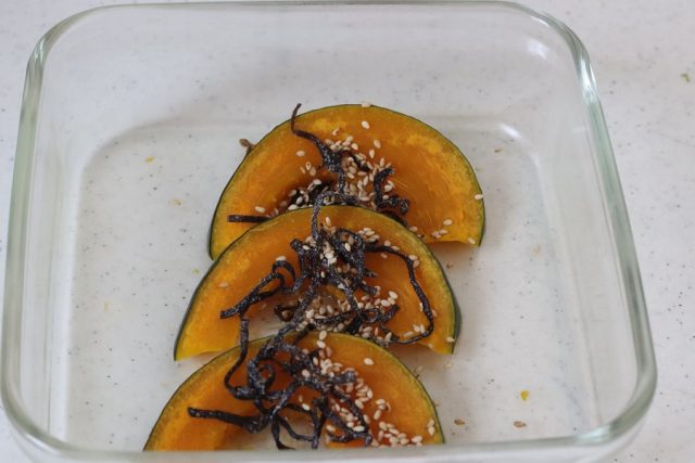 かぼちゃ塩昆布あえ