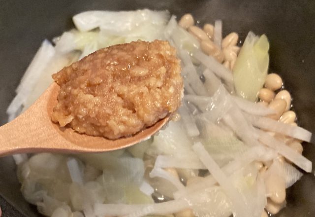 味噌をとかす