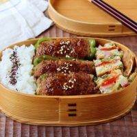 「くず野菜オムレツ」「ピーマンのそのまま肉詰め」