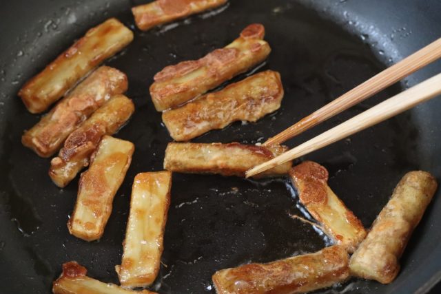 ごぼうの揚げ焼き