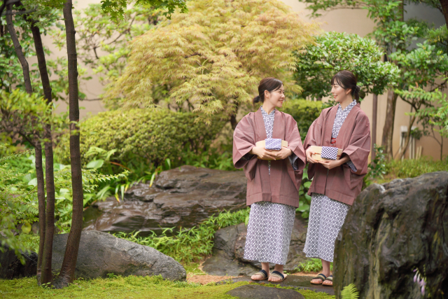 旅館の浴衣
