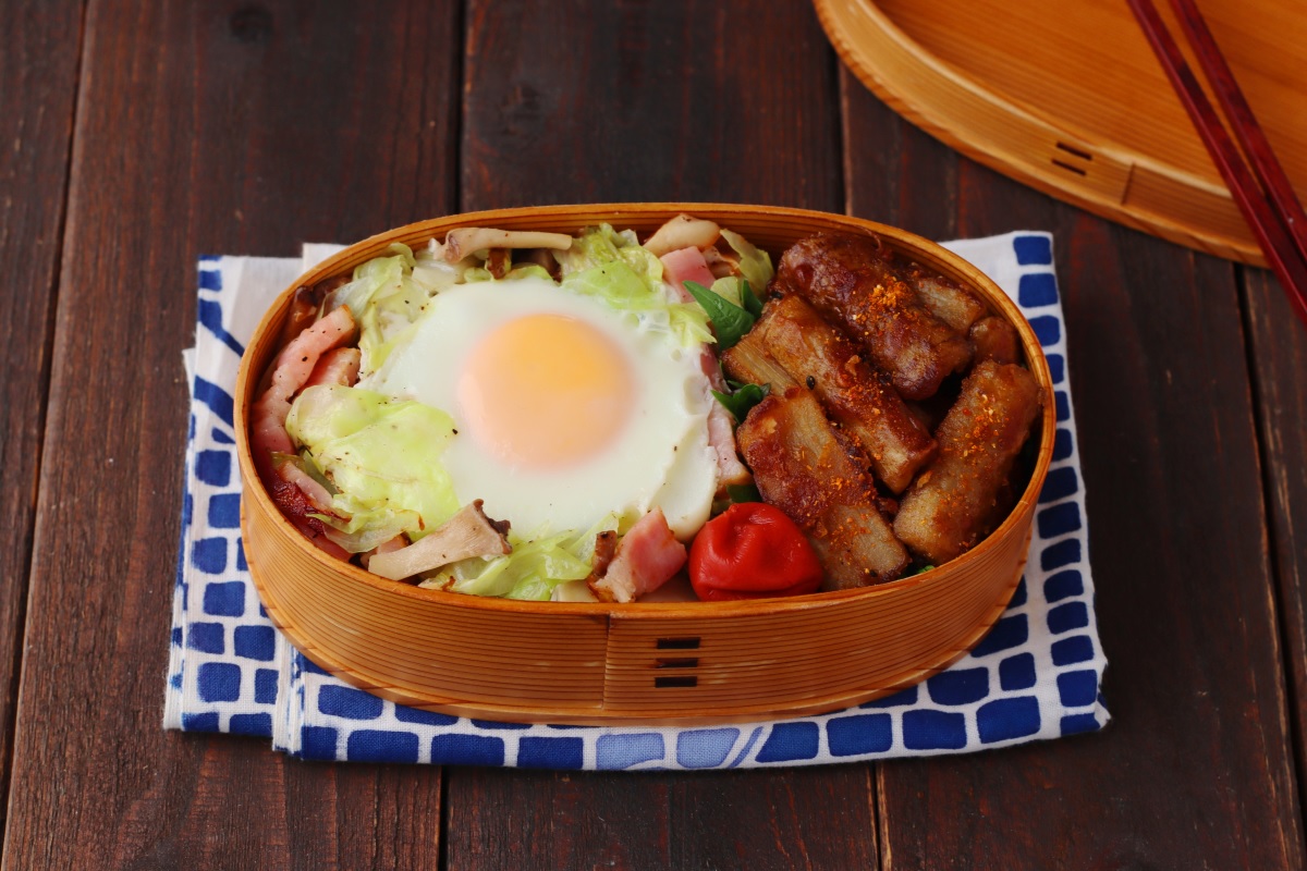 野菜が主役！簡単「ごぼうの唐揚げ」「巣ごもり卵」2品弁当