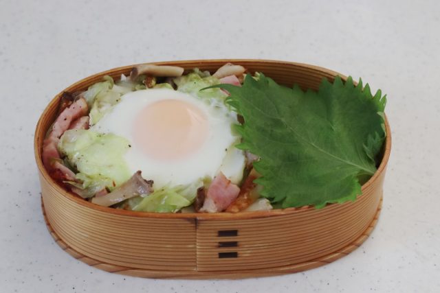 2品弁当の詰め方