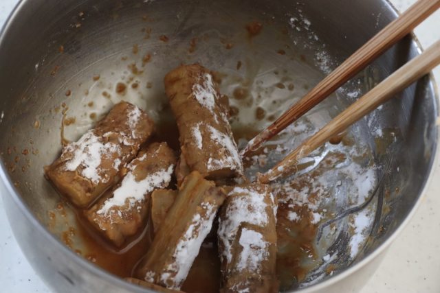 ごぼう、片栗粉