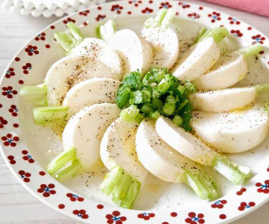 甘さに驚き！朝から楽しみたい「カブのカルパッチョ」