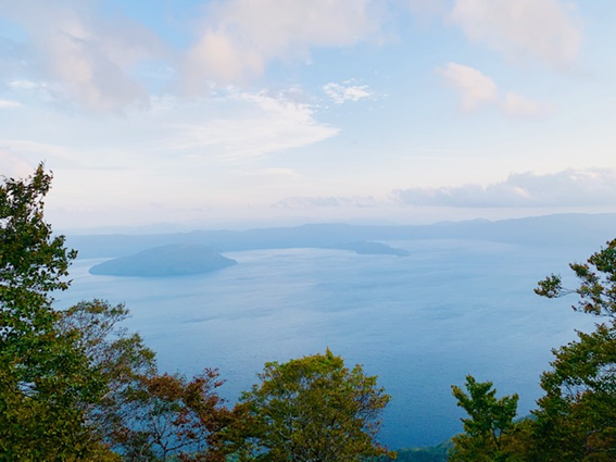 3山から見た海