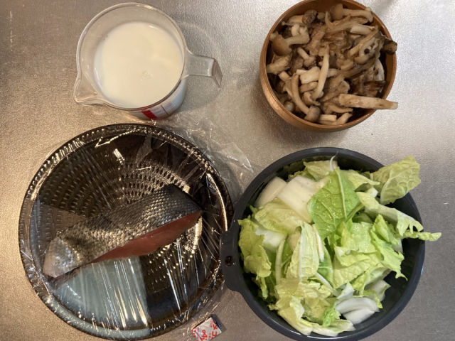 味噌スープの材料