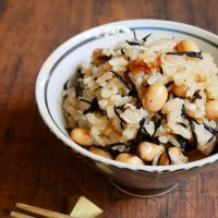 大豆の炊き込みご飯