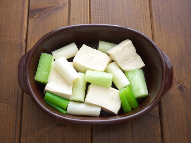 ねぎと豆腐