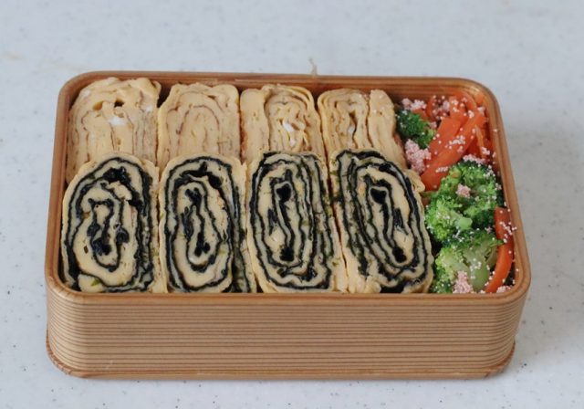 2品弁当の詰め方