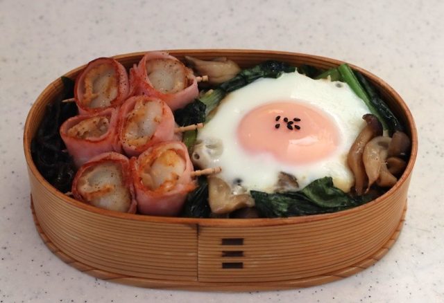 2品弁当の詰め方プロセス