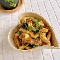 油揚げと野菜の炒めもの
