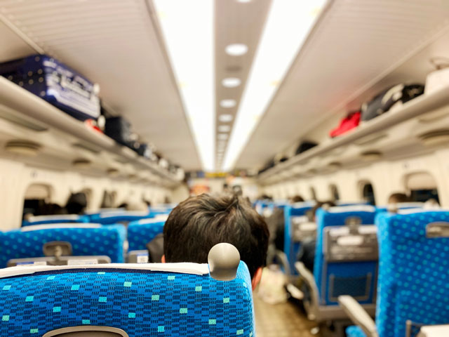 新幹線の中