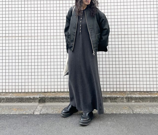 「ロング丈」スカート&ワンピコーデ