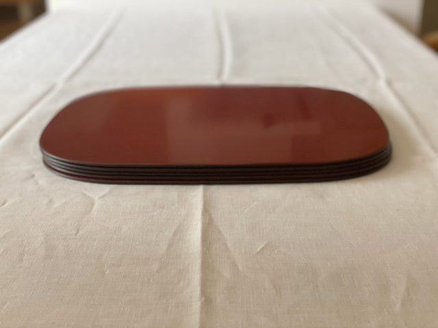 山中塗のオーバルトレイ