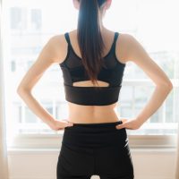 運動後の女性