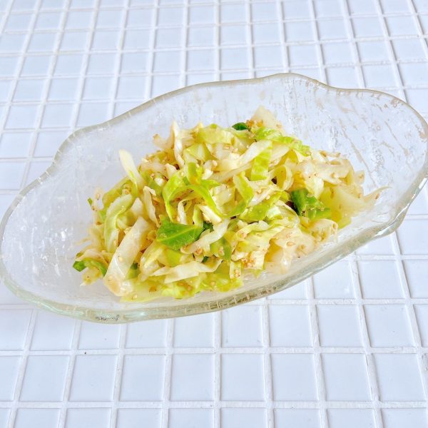 キャベツの胡麻酢和え
